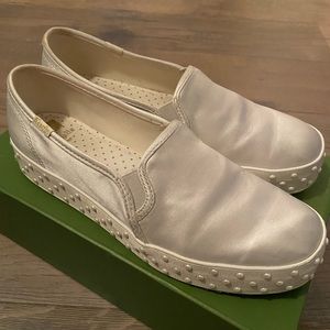 Kate spade bridal slip on platforms